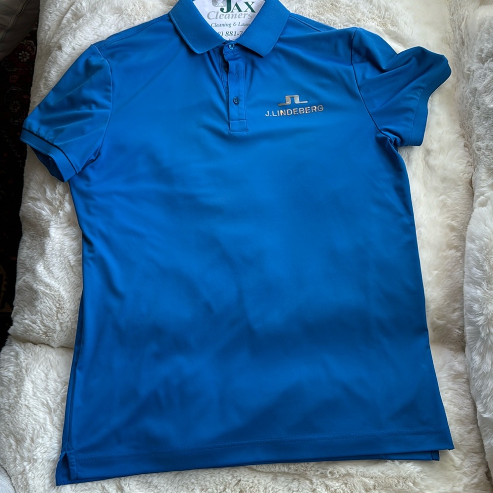 Blue J. Lindeberg L regular fit golf polo